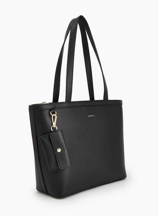 Flora Bella By Shoexpress Textured Tote Bag With Double Handle